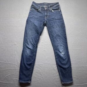Lucky Brand Jeans Womens 4/27 Blue Stretch Regular Low Rise Skinny Lolita‎